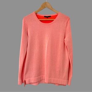tibi New York Neon Pink Long Sleeve Crew Neck Sweater M